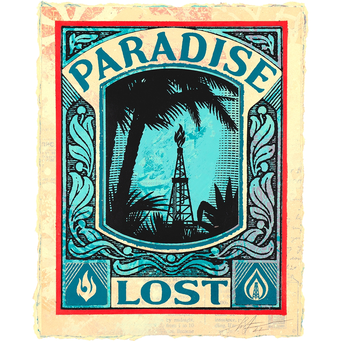 Limited edition Paradise Lost Version piece by Shepard Fairey available at Underdogs