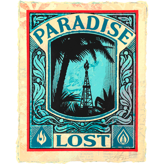 Limited edition Paradise Lost Version piece by Shepard Fairey available at Underdogs