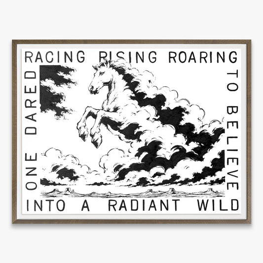 Racing Rising Roaring by FAILE, unique piece, acrylic and silkscreen ink on paper, 2026