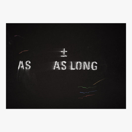 The shadow of what we were #39 by ±MaisMenos±, mixed-media artwork with glowing text and abstract light effects.