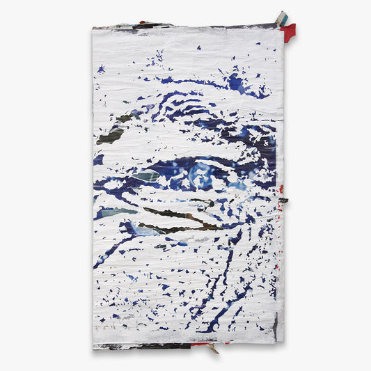 Babel Series #08 by Vhils (Alexandre Farto), unique piece, hand-carved advertising posters, 2017
