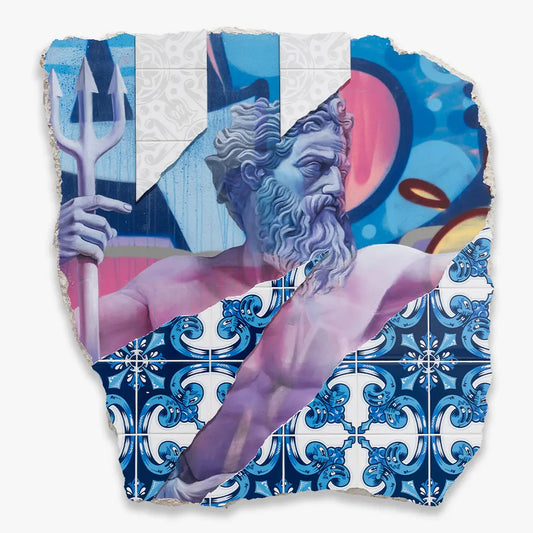 Collectible Amphitrite And Poseidon Diaspasis B art piece by Add Fuel & PichiAvo, sold via Underdogs