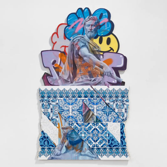 Collectible Com Vida art piece by Add Fuel & PichiAvo, sold via Underdogs