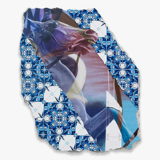 Collectible The Lion Fighter Diaspasis C art piece by Add Fuel & PichiAvo, sold via Underdogs