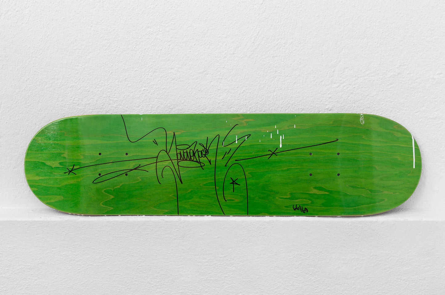 Collectible Underdogs Skateboard Installation art piece by JonOne, sold via Underdogs