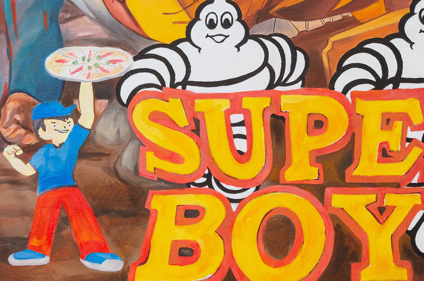 Collectible Super Boys Nicolas Giclee Print art piece by Nicolás Romero Escalada, sold via Underdogs