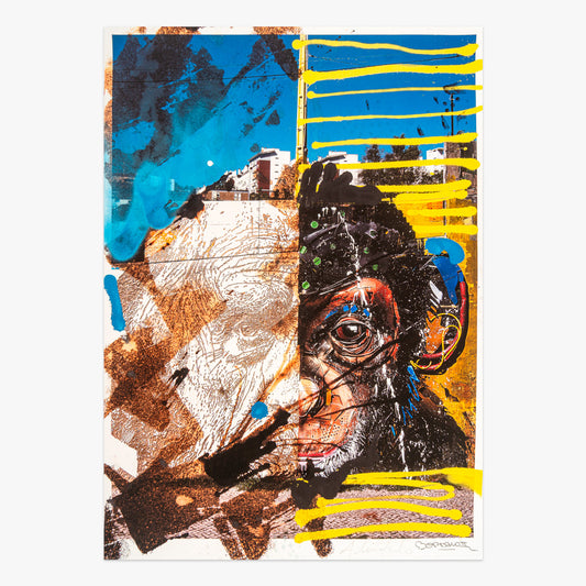 Collectible Origin art piece by Bordalo II & Alexandre Farto aka Vhils, sold via Underdogs