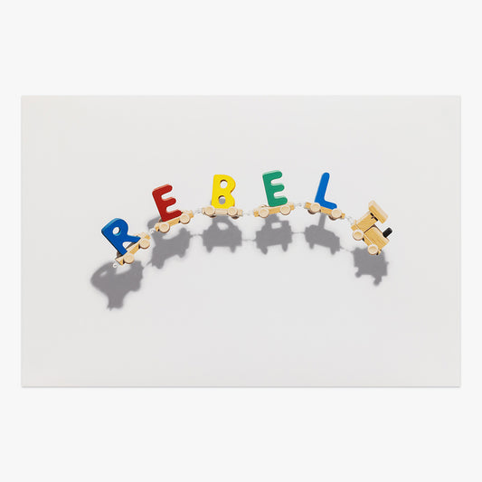 Toy Train X Rebel print by Nuno Viegas on sale at Underdogs gallery