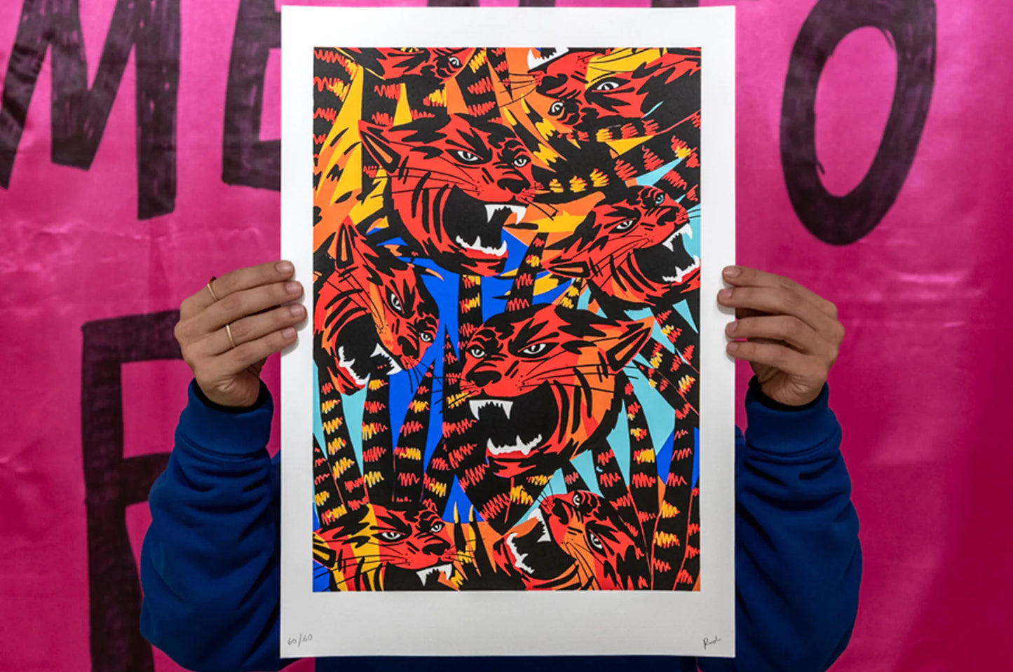 Limited edition Respeita Rodrigo Ribeiro Saturnino Screen Print piece by ROD available at Underdogs