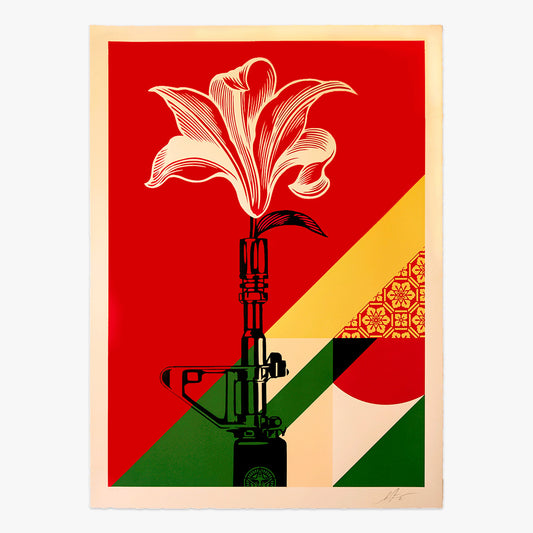 Buy the Ar Lily Portugal Screen Print artwork by Shepard Fairey now at Underdogs
