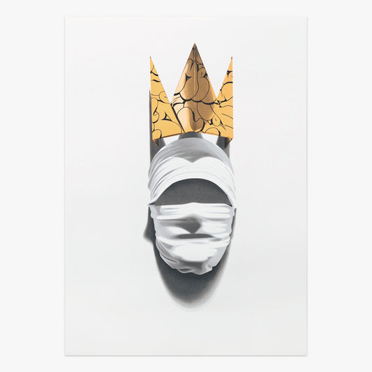 Collectible Shirt Mask X Golden Paper Crown Sow01 Screen Print art piece by Nuno Viegas, sold via Underdogs