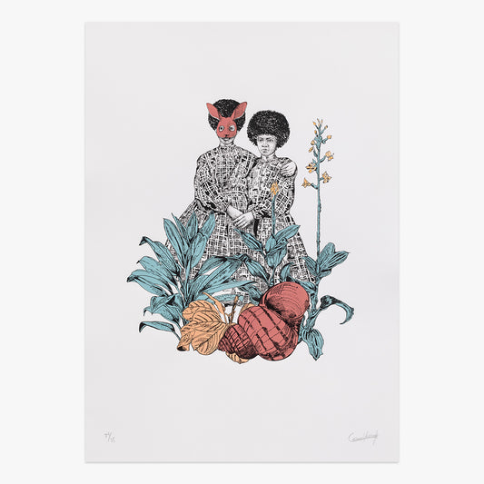 A Espera Cassio Screen Print print by Cássio Markowski on sale at Underdogs gallery