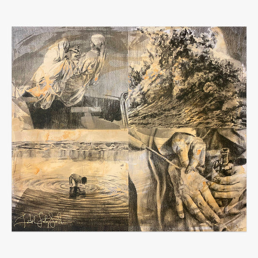 A Study Of Light And Shadow Iv Screen Print print by Faith XLVII on sale at Underdogs gallery