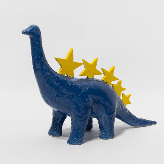 Buy the Blue Dinosaur artwork by Vitor Reis now at Underdogs
