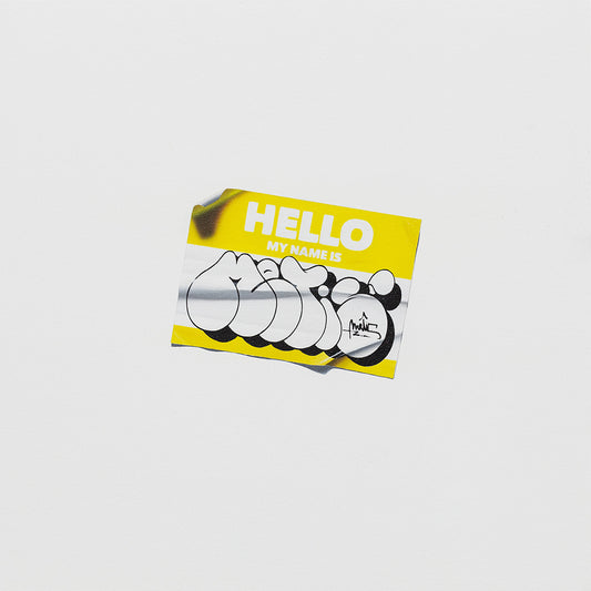 Sticker Hello My Name is Metis YELLOW I