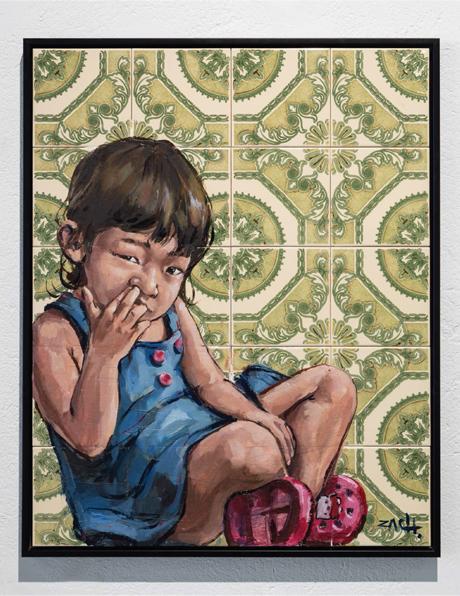 Limited edition Solo Show piece by Ernest Zacharevic available at Underdogs