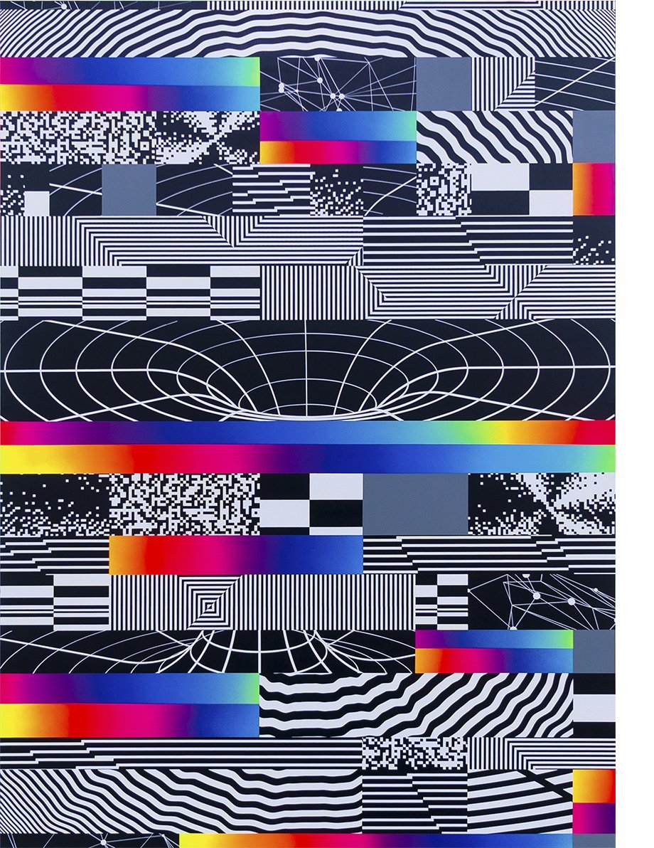 Collectible Solo Show art piece by Felipe Pantone, sold via Underdogs