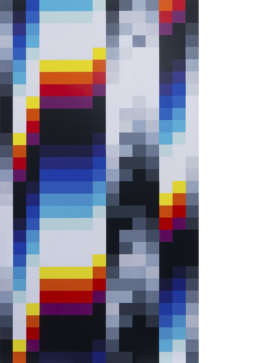 Collectible Solo Show art piece by Felipe Pantone, sold via Underdogs