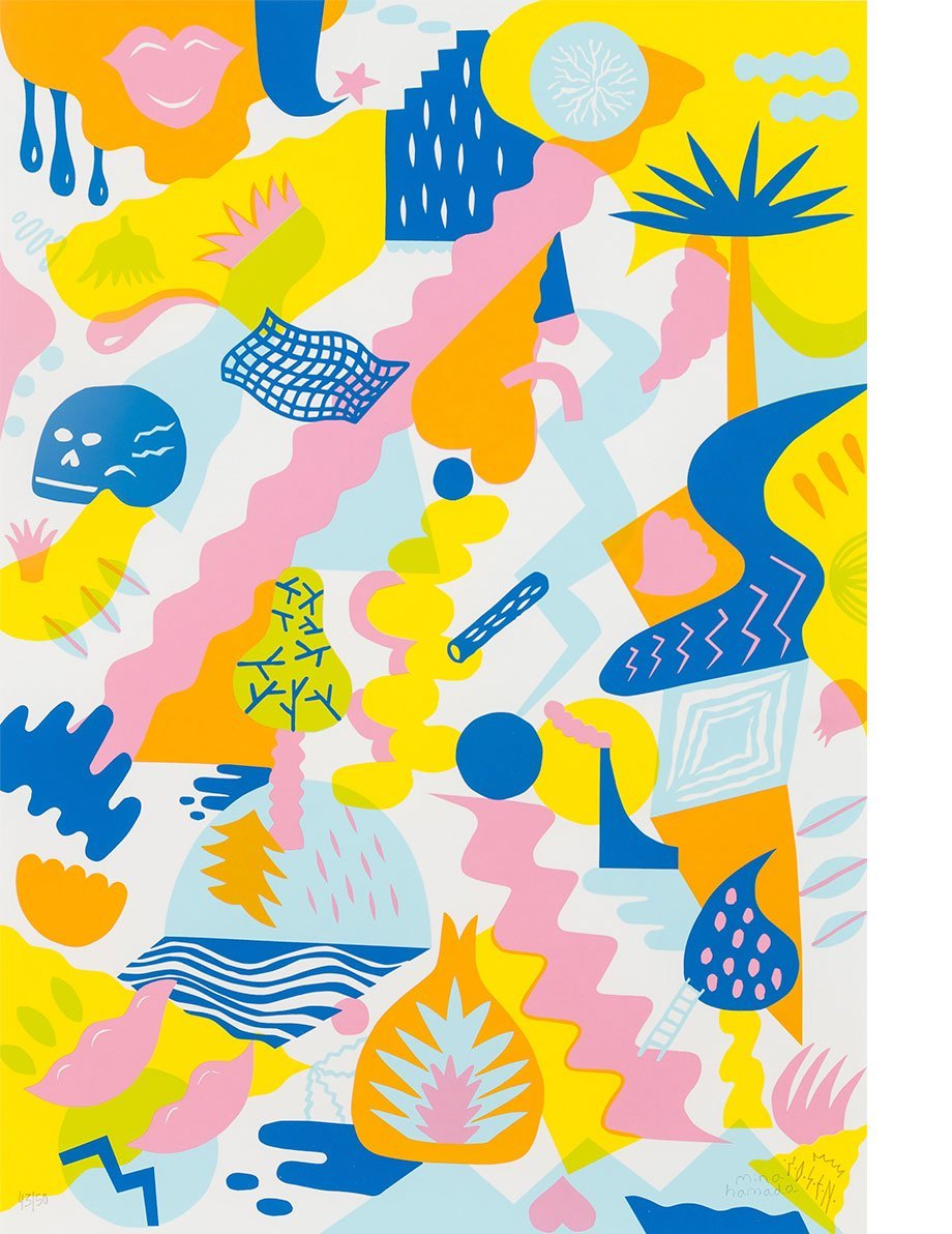 Collectible Geometry Group Show art piece by Mina Hamada, sold via Underdogs
