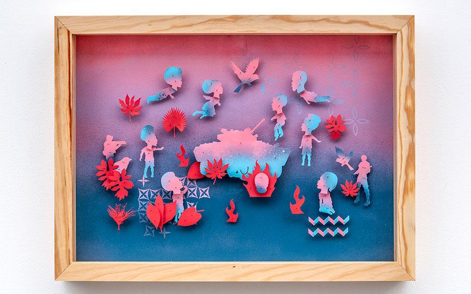 Collectible Cassio Solo Show art piece by Cássio Markowski, sold via Underdogs