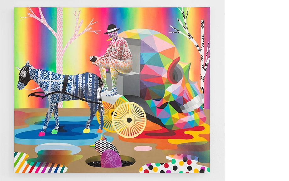 Buy the From The World Made In Lisboa Group Show artwork by Okuda San Miguel now at Underdogs