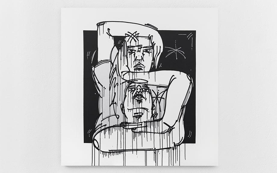 Collectible Balburdia Group Show art piece by Sosek, sold via Underdogs