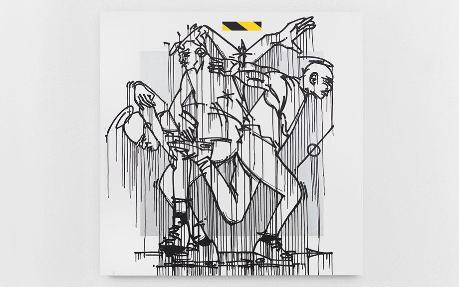 Collectible Balburdia Group Show art piece by Sosek, sold via Underdogs