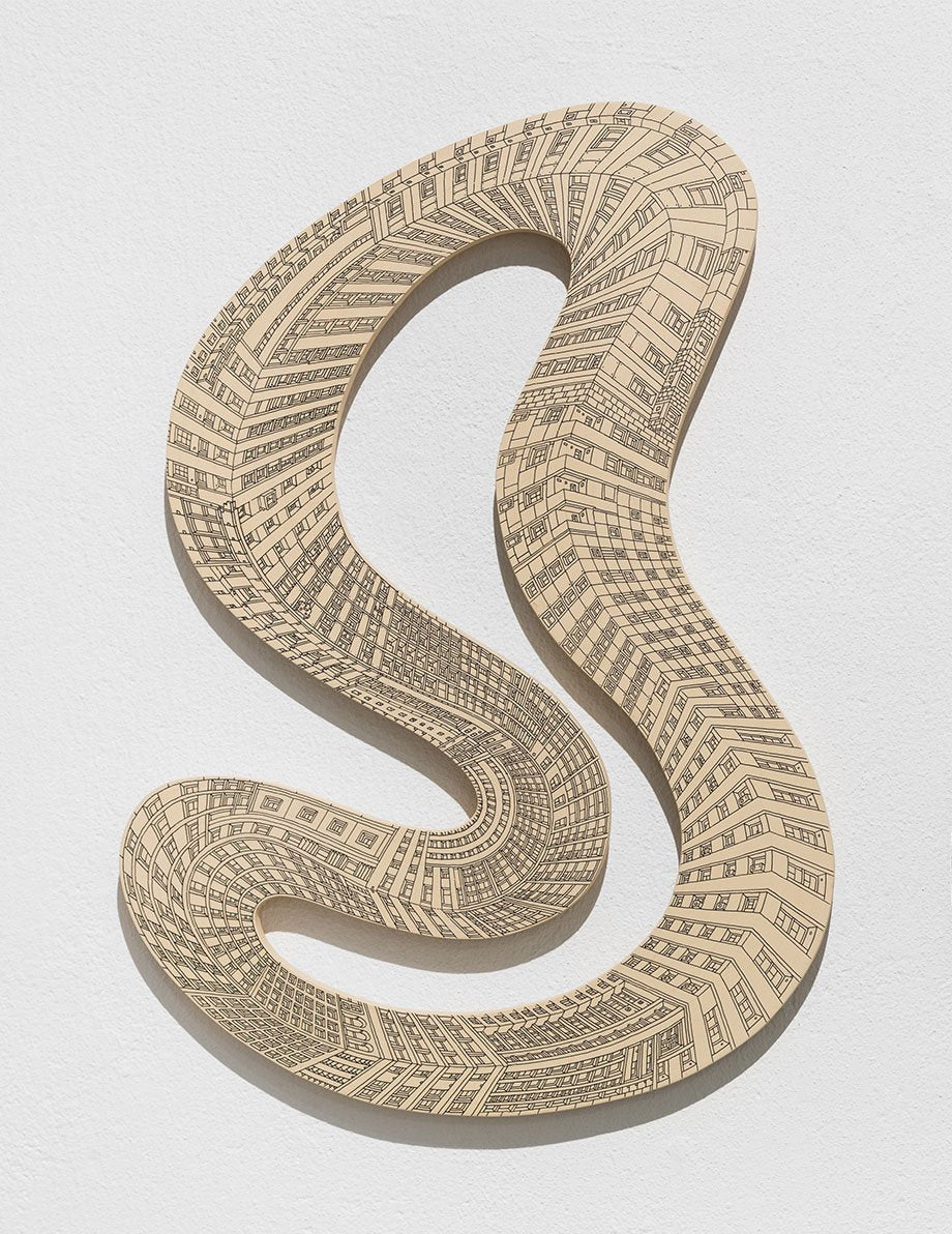 Ouroborus. Drawing on Wood No. 11