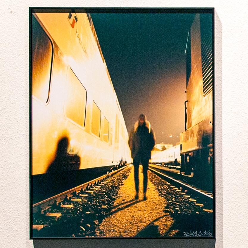 Self-portrait AKA Ghost Face, Bassano Yard