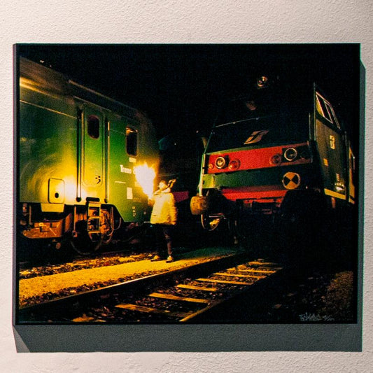 Self-portrait With Flames, Bassano Yard