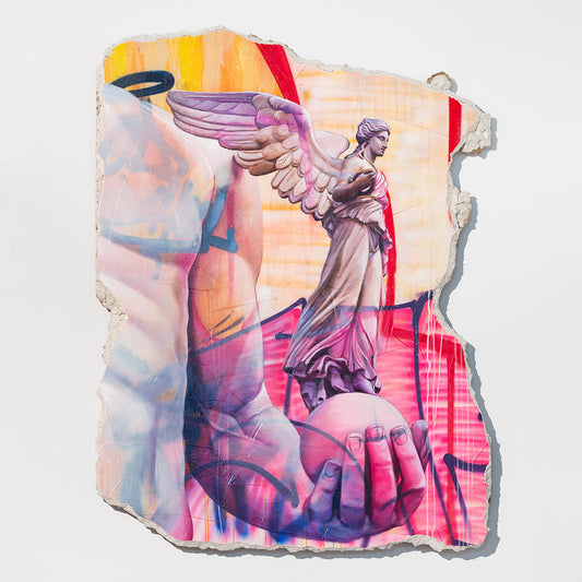 Collectible Zeus And Nike Diaspasis art piece by PichiAvo, sold via Underdogs