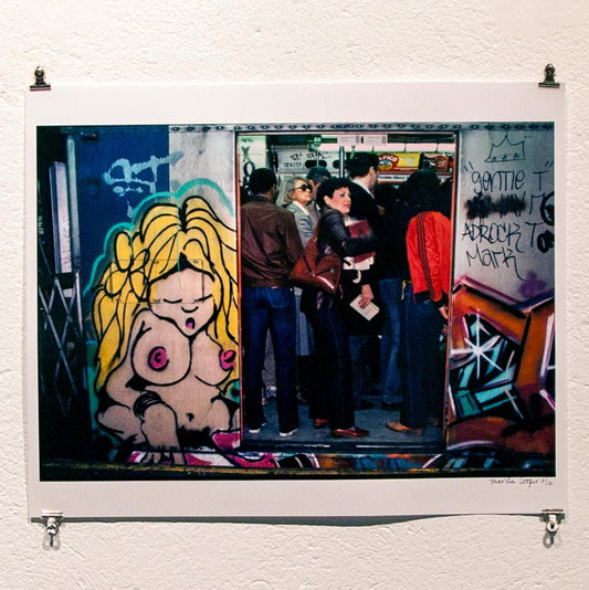 Bode-style Nude on Subway Car Underground, Manhattan