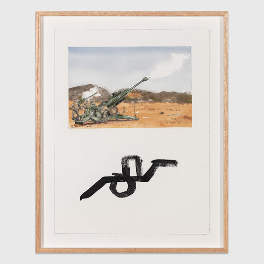 Collectible Deconstruir La Guerra art piece by Escif, sold via Underdogs