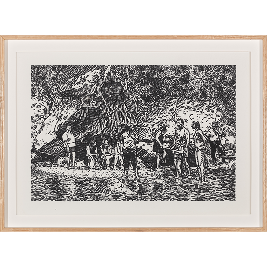 Raissa print by Dimitris Trimintzios aka Taxis on sale at Underdogs gallery