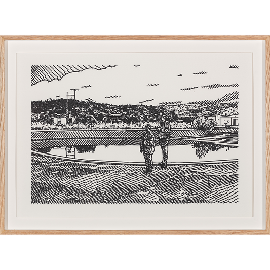 Adelma print by Dimitris Trimintzios aka Taxis on sale at Underdogs gallery