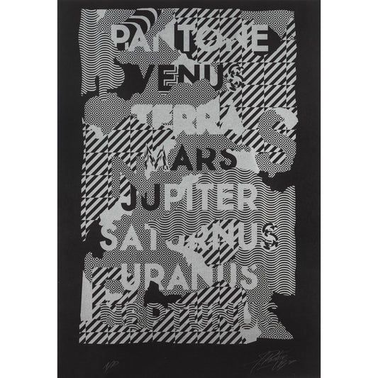 Collectible Geometry Group Show art piece by Felipe Pantone, sold via Underdogs