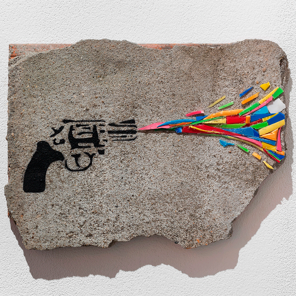 Collectible Pollution Kills art piece by Fiumani, sold via Underdogs