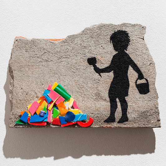 Collectible Castles In The Sand art piece by Fiumani, sold via Underdogs