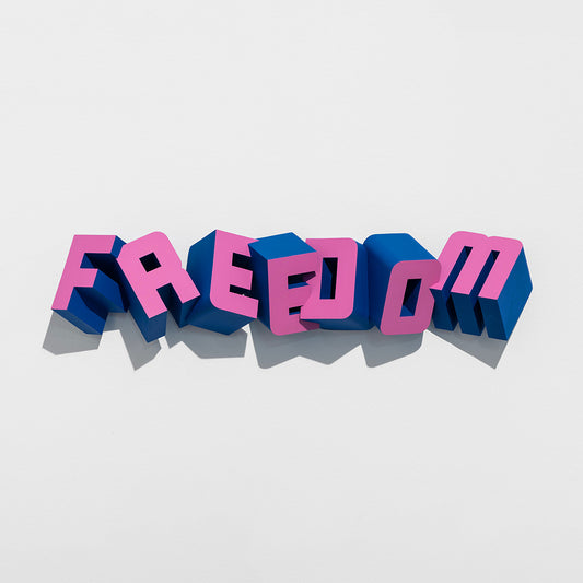 Collectible Freedom art piece by Halfstudio, sold via Underdogs