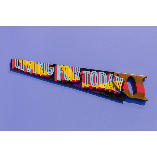 Living For Today print by Halfstudio on sale at Underdogs gallery