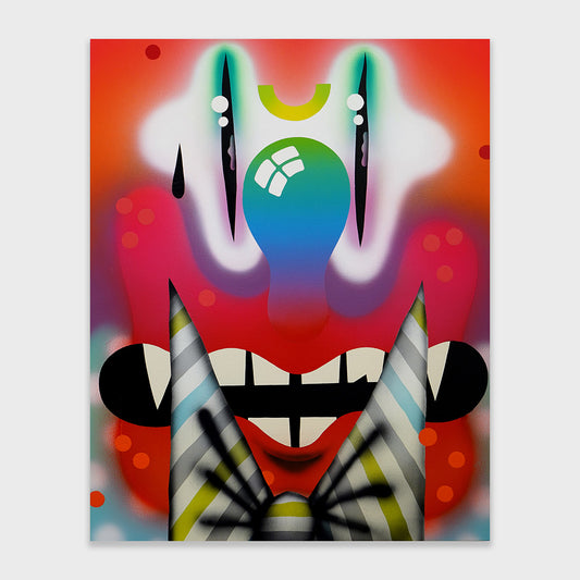 Collectible Zig Zag Wanderer art piece by Nano4814, sold via Underdogs