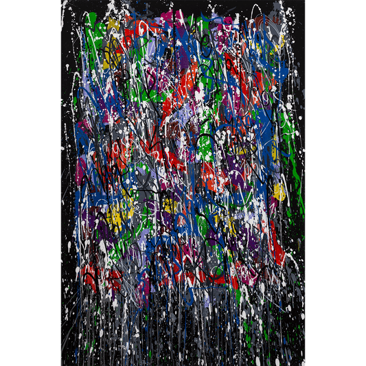 Collectible Surprises art piece by JonOne, sold via Underdogs