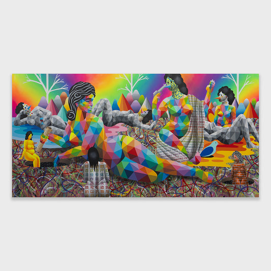 Buy the The Rest Of The Rainbow Muses artwork by Okuda San Miguel now at Underdogs