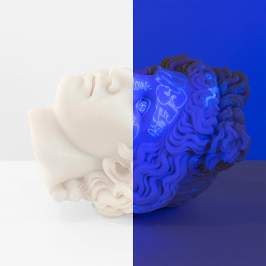 Limited edition Apollo Head Fragment piece by PichiAvo available at Underdogs