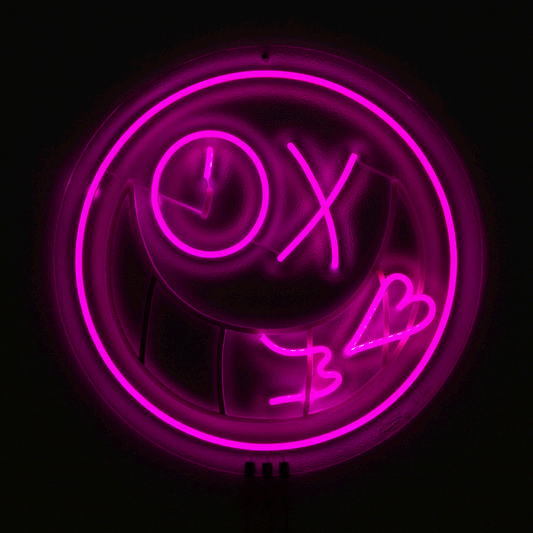 Limited edition Mr A Kiss Andre Saraiva Neon piece by null available at Underdogs