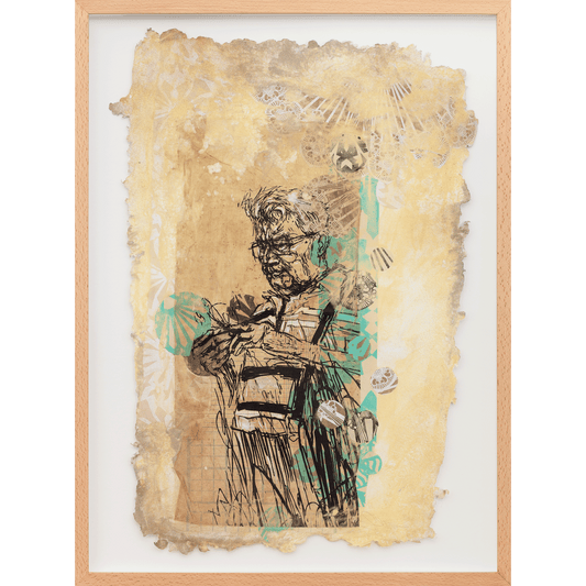 Alden print by Swoon on sale at Underdogs gallery