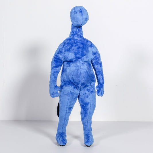 I Am Stupid Fluffy Blue print by Robert Panda on sale at Underdogs gallery