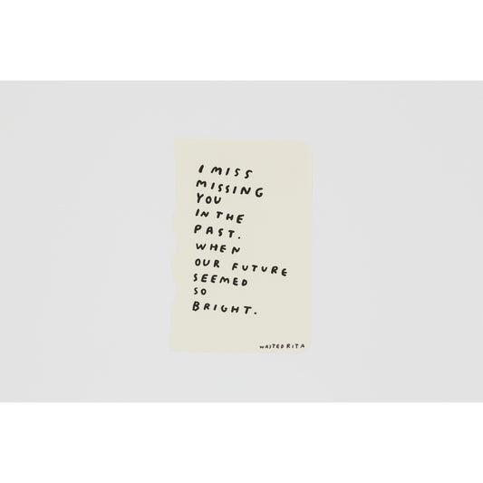 Collectible Solo Show art piece by Wasted Rita, sold via Underdogs