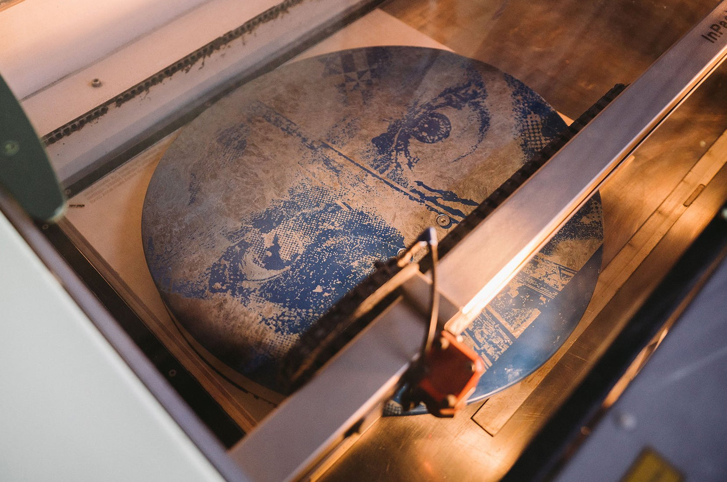 Collectible Psgfoundation art piece by Alexandre Farto aka Vhils, sold via Underdogs