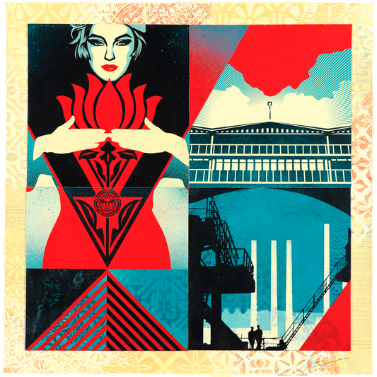 Collectible Modular Discourse art piece by Shepard Fairey, sold via Underdogs